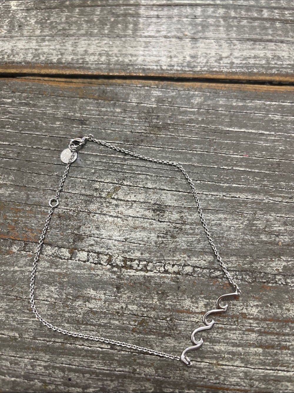 Pura Vida Silver Wave anklet